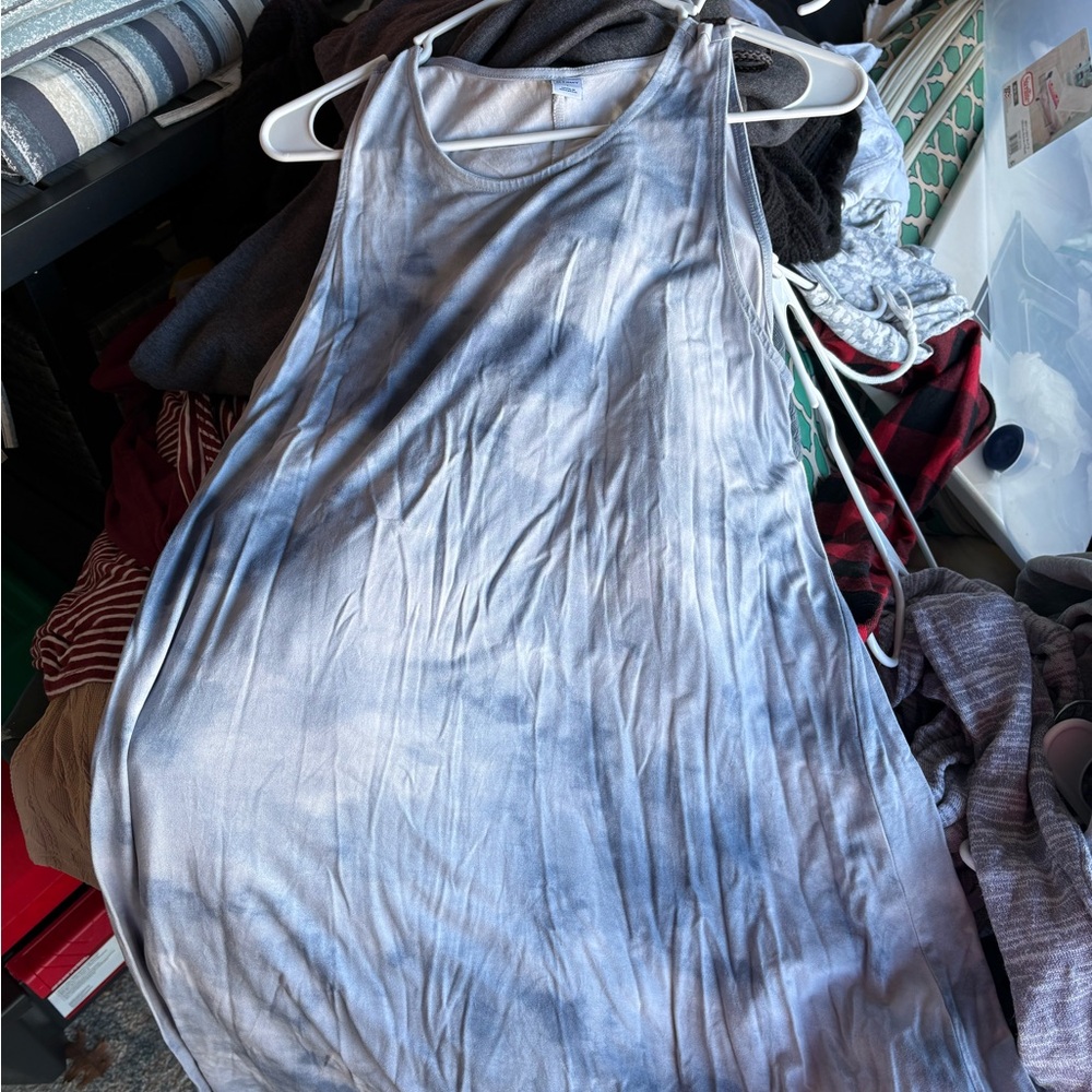 Blue Old Navy Tie-Dye Sleeveless Dress